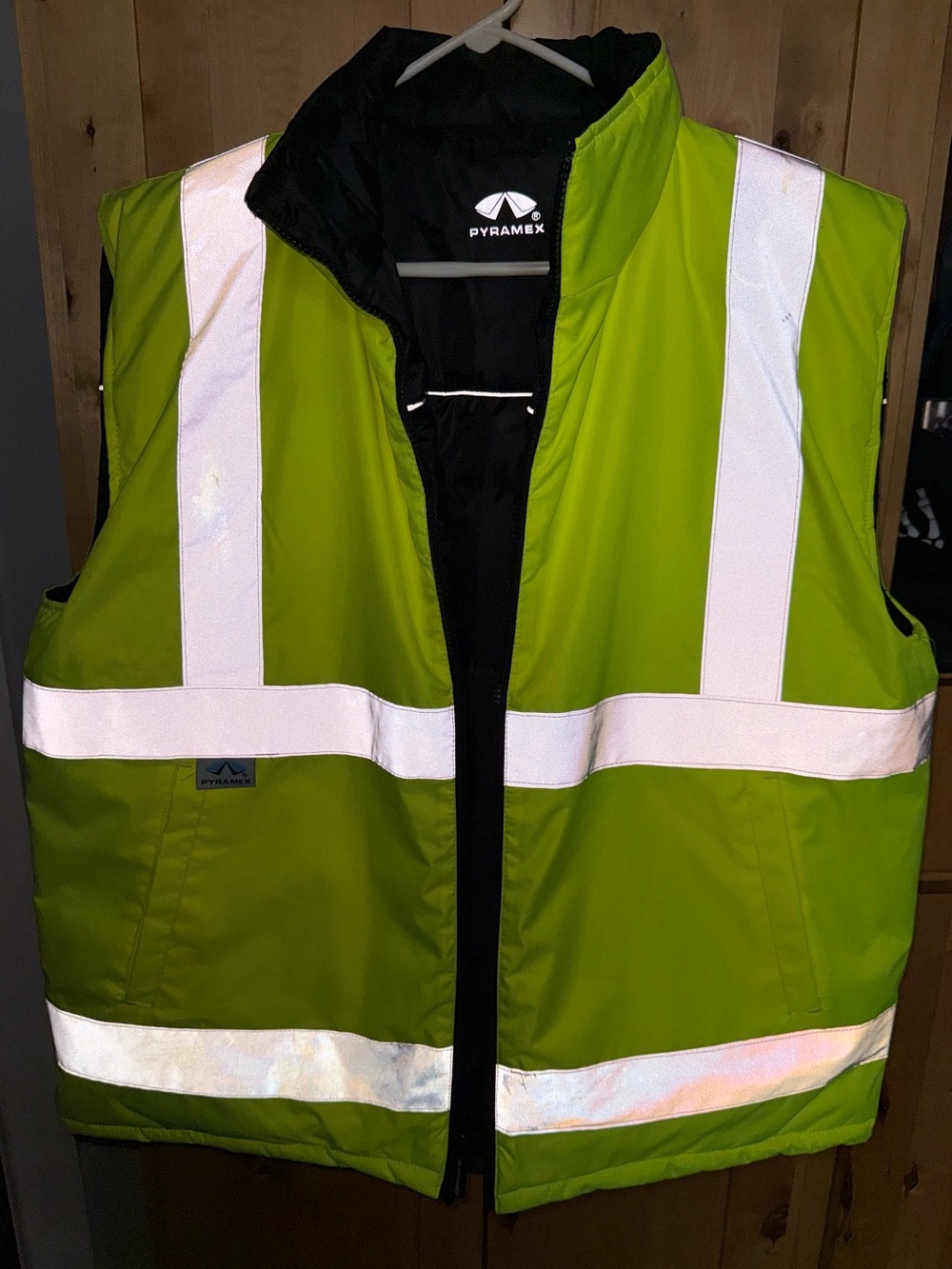 Pyramex High-Visibility Reversible Safety Vest with Reflective Stripes